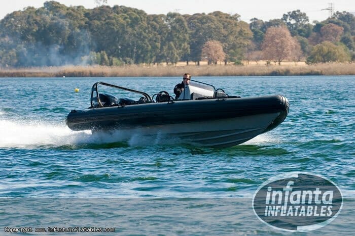 RIB by Infanta inflatables racing over the water