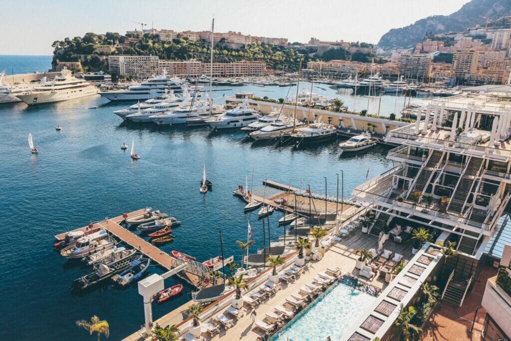view on marina of Monte Carlo
