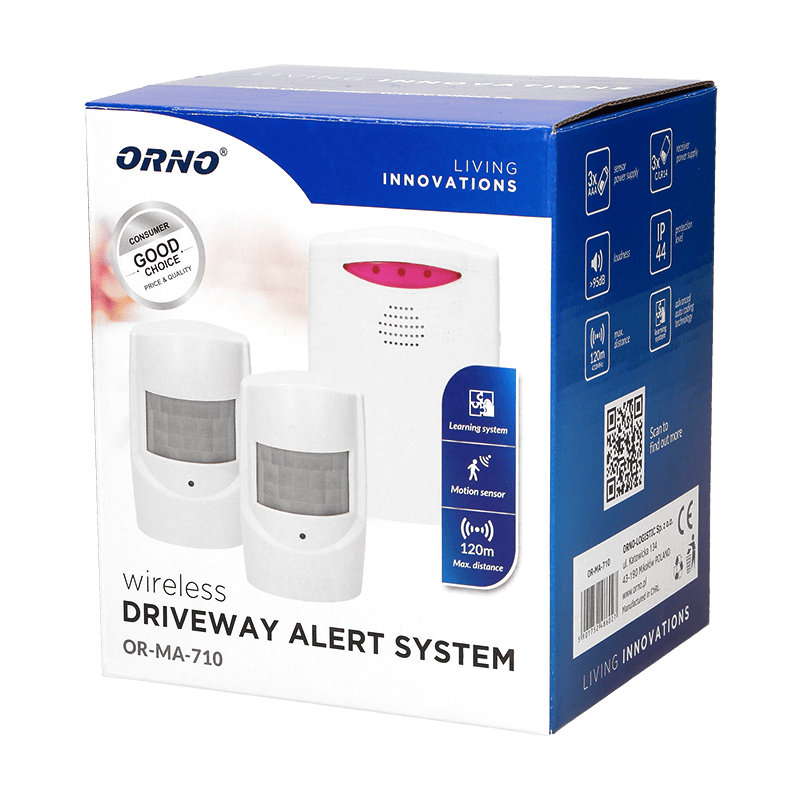 motion sensor with alarm, by Orno